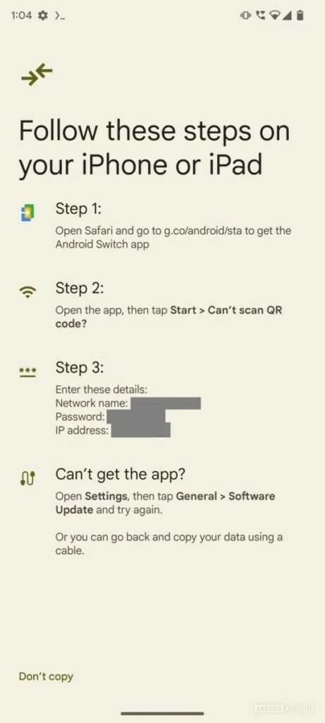1726094829 425 گوگل انگارً نام اپ Switch to Android را به Android
