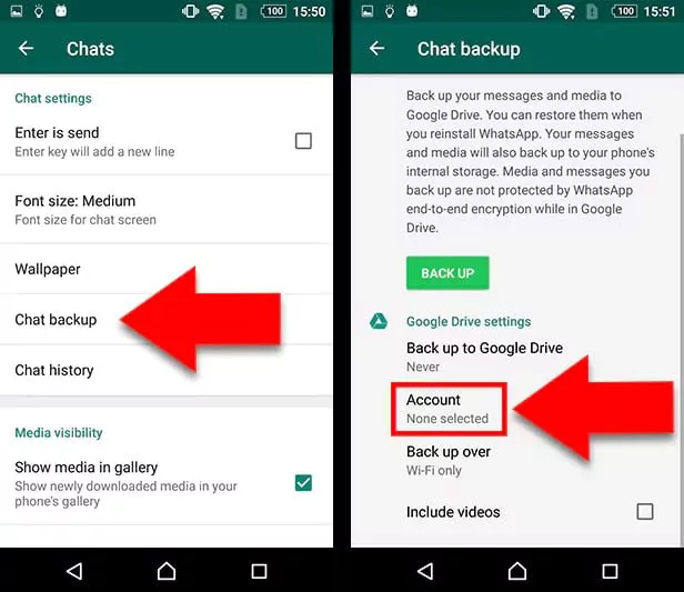 نحوه انتقال واتساپ به گوشی جدید بدون پاک شدن اطلاعات (اندروید+IOS)