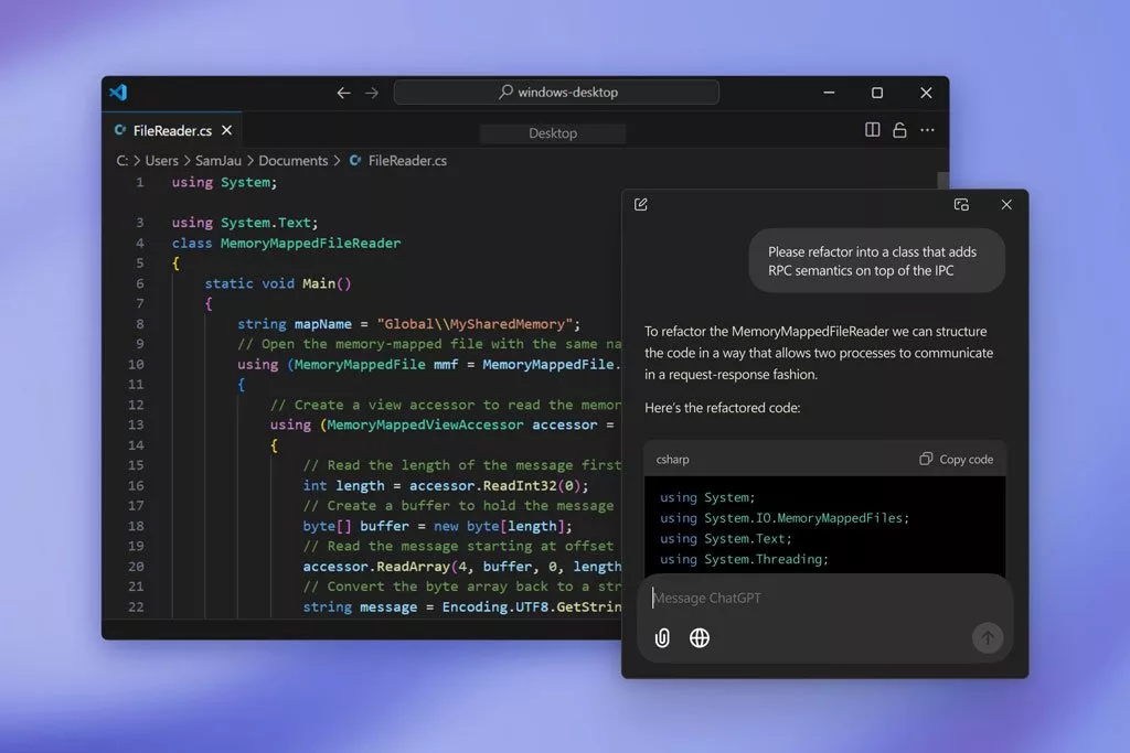 اپلیکیشن رسمی ChatGPT برای ویندوز در دسترس همه کاربران قرار گرفت_به رنگ صبح 9 اپلیکیشن رسمی ChatGPT برای ویندوز در دسترس همه کاربران قرار گرفت