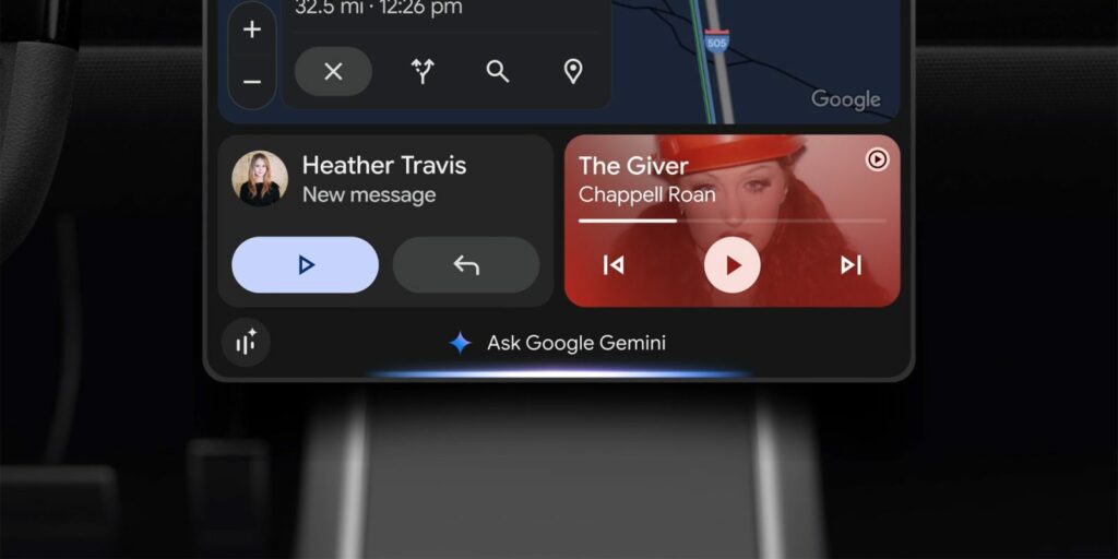 جمینای در اندروید اتو