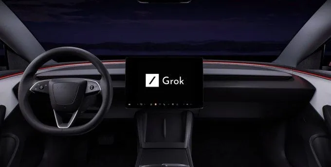 اضافه شدن Grok AI به خودروهای تسلا