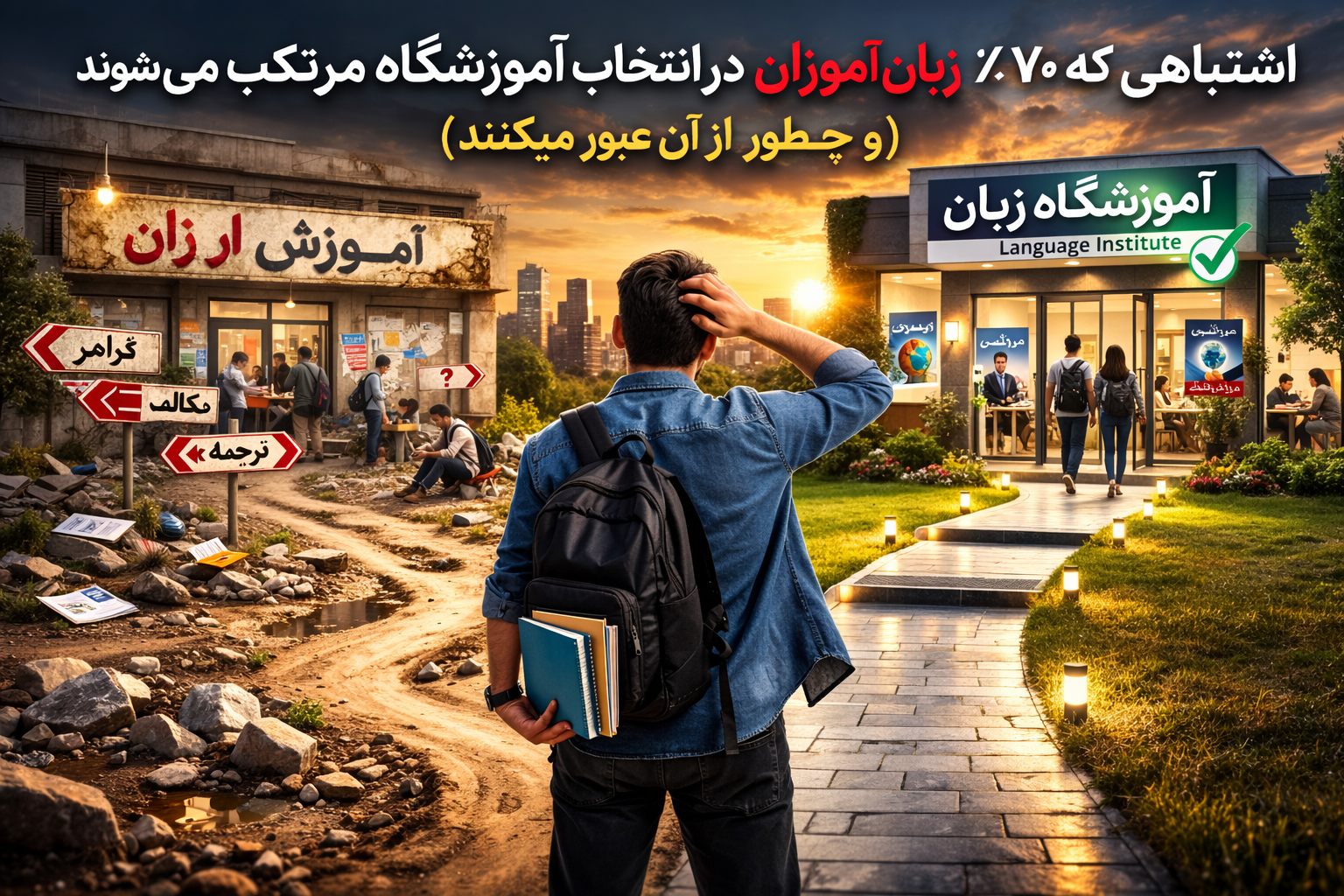 انتخاب بهترین آموزشگاه زبان